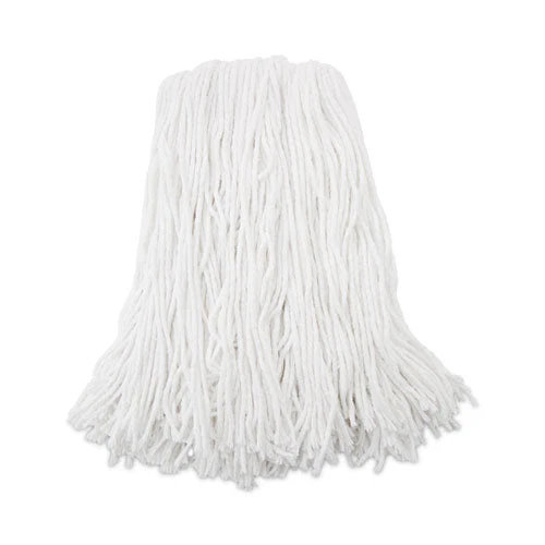 Premium Cut-end Wet Mop Heads, Rayon, 16oz, White, 12/carton - Image 1