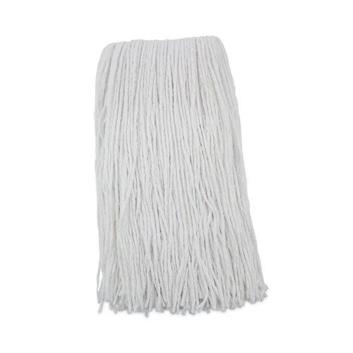 Premium Cut-end Wet Mop Heads, Rayon, 20oz, White, 12/carton - Image 1