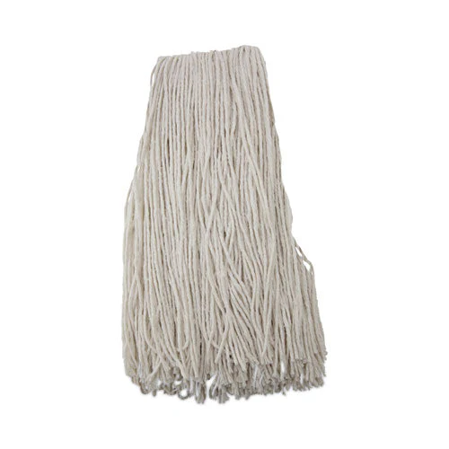 Premium Cut-end Wet Mop Heads, Rayon, 24oz, White, 12/carton - Image 1