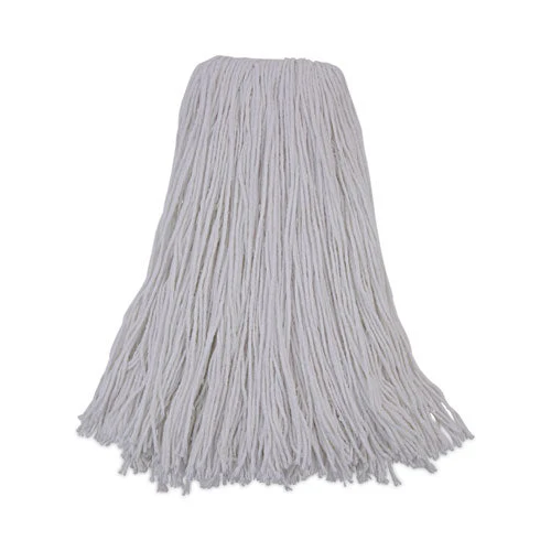 Mop Head, Premium Standard Head, Rayon Fiber, 32oz, White, 12/carton - Image 1