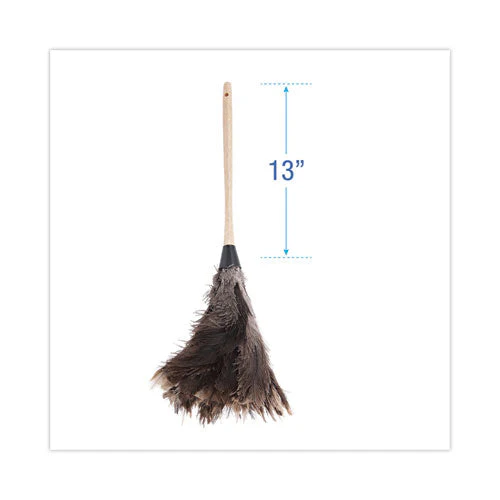 Professional Ostrich Feather Duster, 13" Handle - Image 2