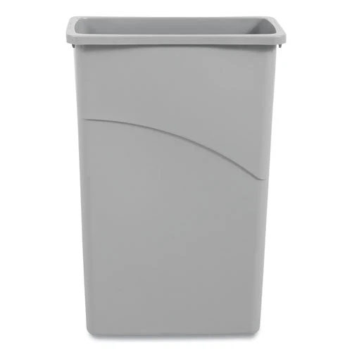 Slim Waste Container, 23 Gal, Plastic, Gray - Image 1
