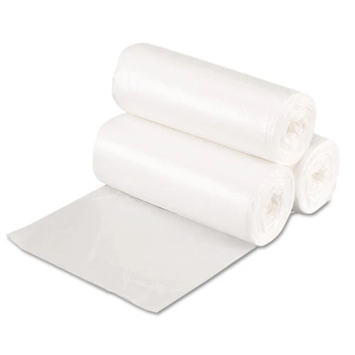 High Density Can Liners, 16 Gal, 7 Mic, 24" X 31", Natural, 50 Bags/roll, 20 Rolls/carton - Image 1