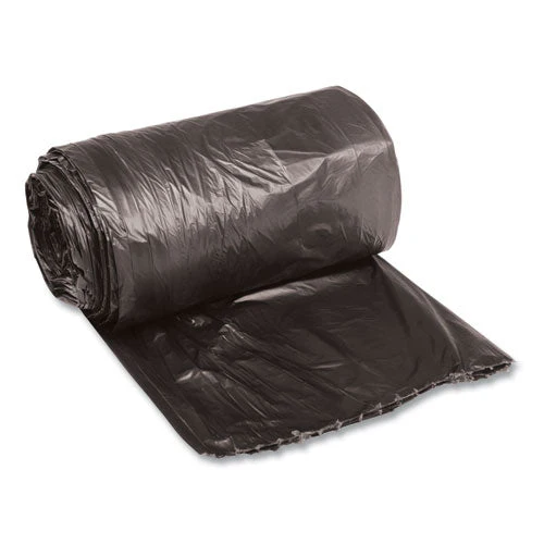 Low-density Waste Can Liners, 16 Gal, 0.35 Mil, 24" X 32", Black, 50 Bags/roll, 10 Rolls/carton - Image 1