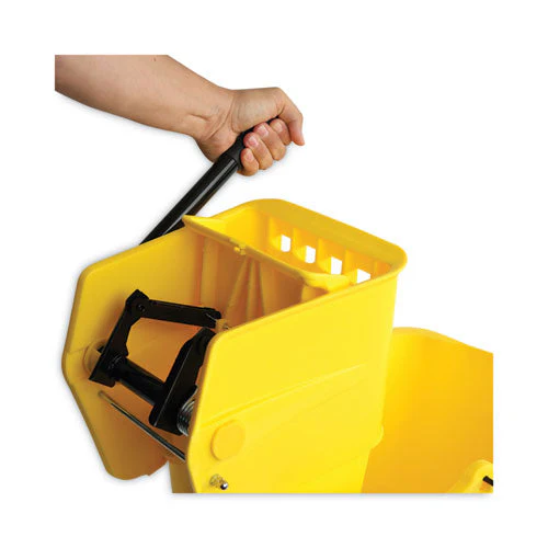 Pro-pac Side-squeeze Wringer/bucket Combo, 8.75 Gal, Yellow/silver - Image 3