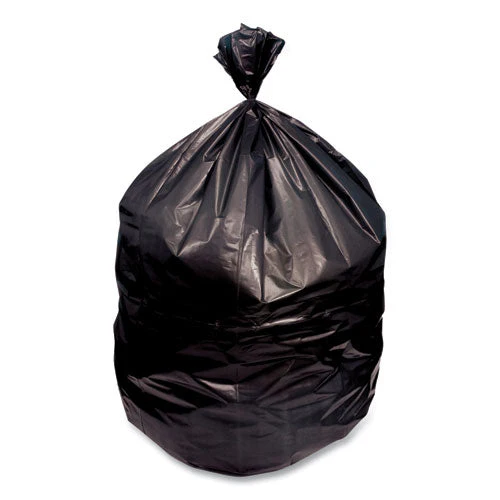 Linear Low Density Can Liners, 23 Gal, 0.9 Mil, 28 X 45, Black, 25 Bags/roll, 8 Rolls/carton - Image 1