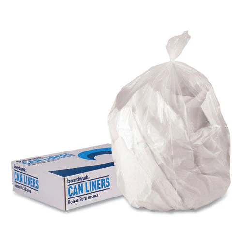 Linear Low Density Can Liners, 23 Gal, 0.9 Mil, 28 X 45, Clear, 25 Bags/roll, 8 Rolls/carton - Image 2