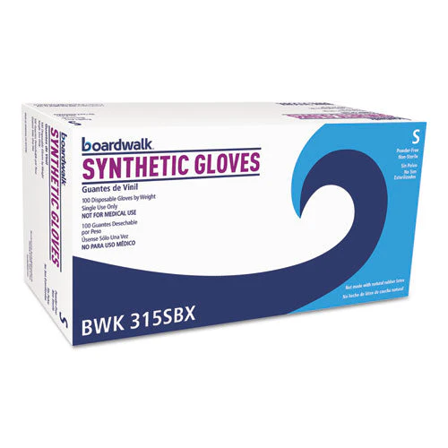 Powder-free Synthetic Vinyl Gloves, Small, Cream, 4 Mil, 1,000/carton - Image 1