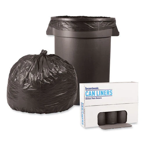 Low-density Waste Can Liners, 33 Gal, 1.1 Mil, 33" X 39", Gray, 25 Bags/roll, 4 Rolls/carton - Image 3