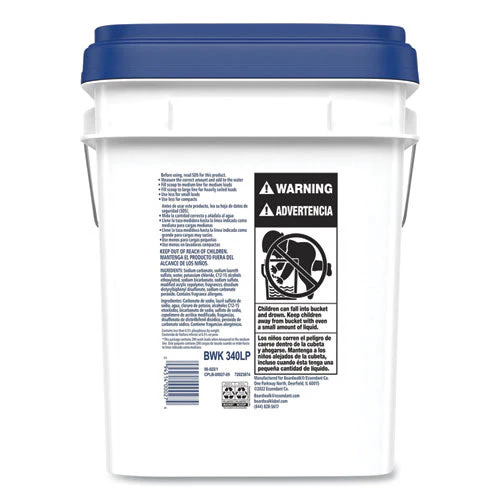 Laundry Detergent Powder, Low Foam, Crisp Clean Scent, 18 Lb Pail - Image 2