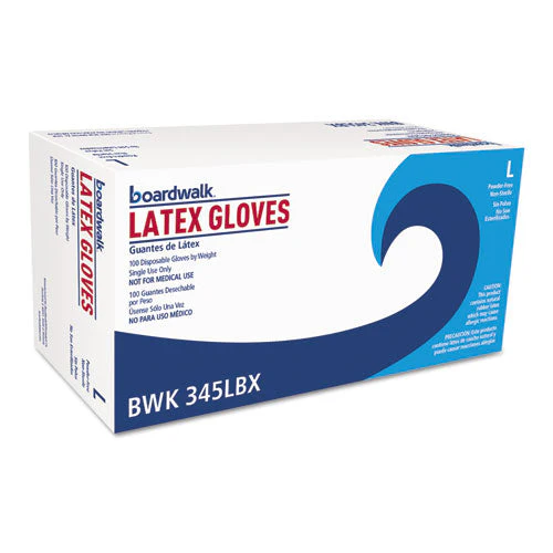 General-purpose Latex Gloves, Natural, Large, Powder-free, 4.4 Mil, 1,000/carton - Image 1