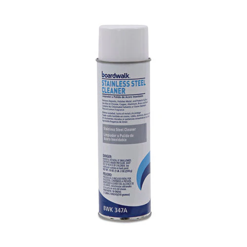 Stainless Steel Cleaner And Polish, Lemon, 18 Oz Aerosol Spray, 12/carton - Image 2