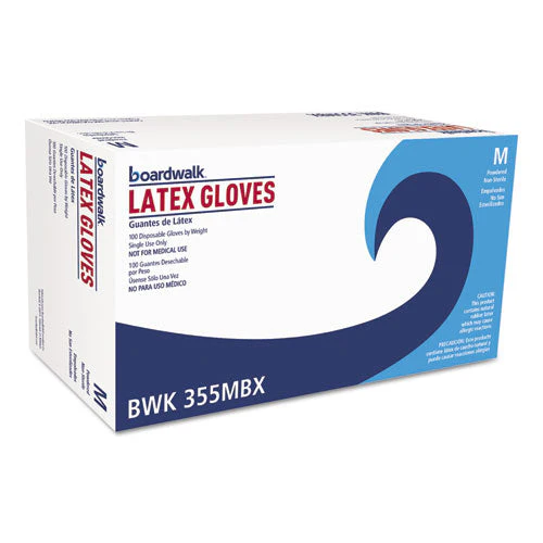 General Purpose Powdered Latex Gloves, Medium, Natural, 4.4 Mil, 1,000/carton - Image 2