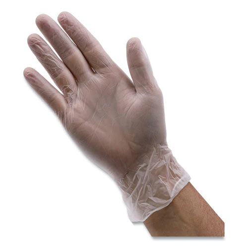 General Purpose Vinyl Gloves, Powder/latex-free, 2.6 Mil, Medium, Clear, 100/box - Image 3