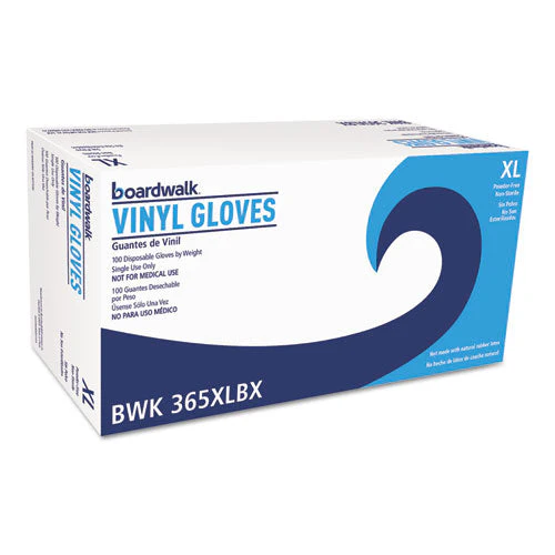 General Purpose Vinyl Gloves, Powder/latex-free, 2.6 Mil, X-large, Clear, 100/box, 10 Boxes/carton - Image 1