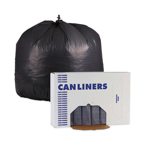 Linear Low Density Industrial Can Liners, 60 Gal, 1.1 Mil, 38 X 58, Gray, 100/carton - Image 2