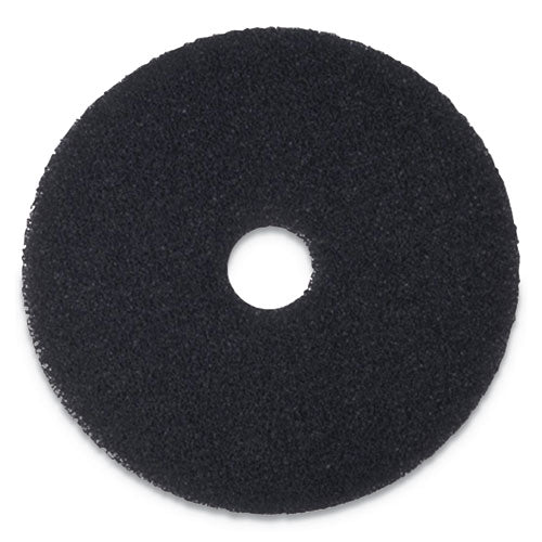 Stripping Floor Pads, 14" Diameter, Black, 5/carton - Image 1