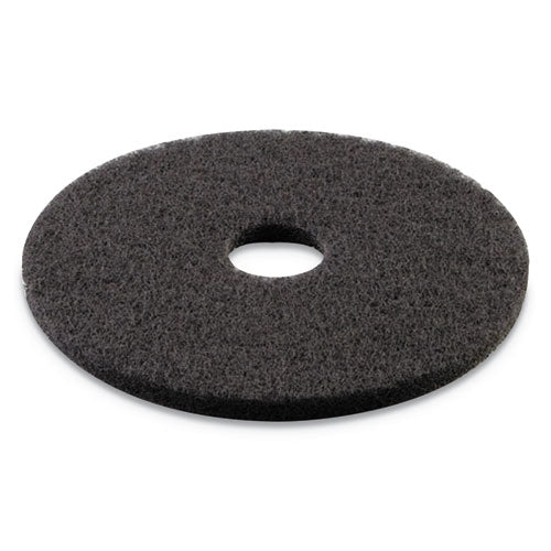 Stripping Floor Pads, 15" Diameter, Black, 5/carton - Image 2