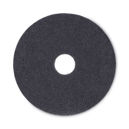 Stripping Floor Pads, 16" Diameter, Black, 5/carton - Image 1