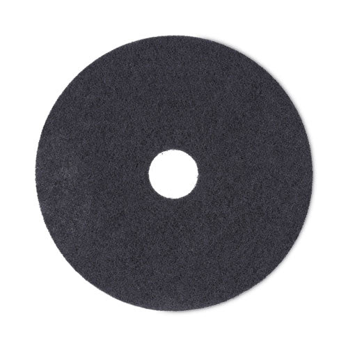 Stripping Floor Pads, 18" Diameter, Black, 5/carton - Image 1