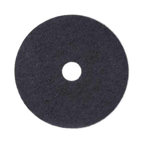 Stripping Floor Pads, 19" Diameter, Black, 5/carton - Image 1