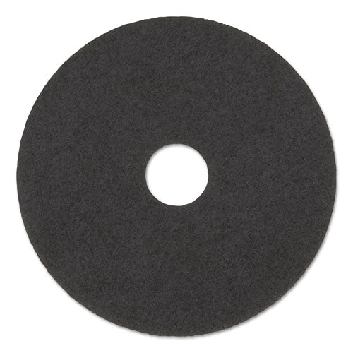 High Performance Stripping Floor Pads, 19" Diameter, Black, 5/carton - Image 1