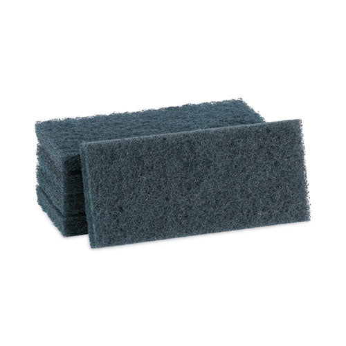 Medium-duty Scour Pad, 10 X 4.63, Blue, 20/carton - Image 1
