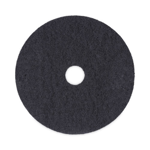Stripping Floor Pads, 20" Diameter, Black, 5/carton - Image 1