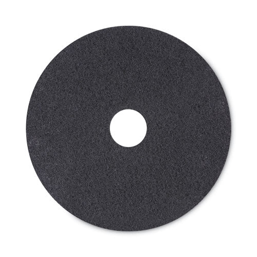 High Performance Stripping Floor Pads, 20" Diameter, Black, 5/carton - Image 1