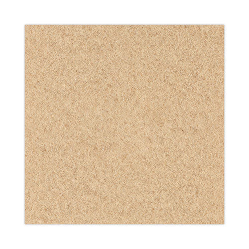 Burnishing Floor Pads, 20" Diameter, Tan, 5/carton - Image 3