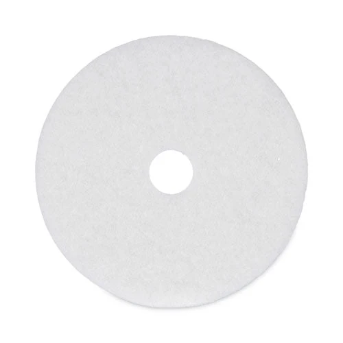 Polishing Floor Pads, 20" Diameter, White, 5/carton - Image 1