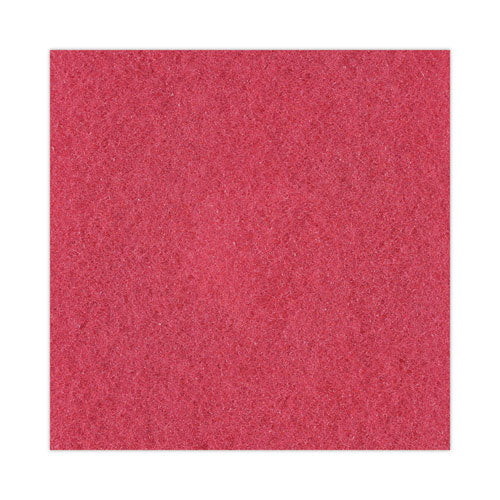 Buffing Floor Pads, 21" Diameter, Red, 5/carton - Image 2
