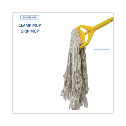 Pro Loop Web/tailband Wet Mop Head, Cotton, 12/carton - Image 3