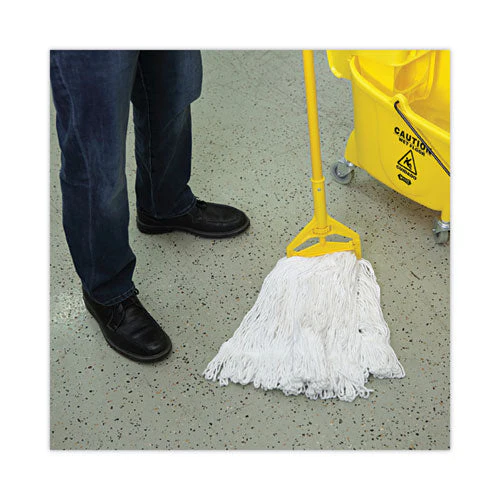 Pro Loop Web/tailband Wet Mop Head, Rayon, #24 Size, White, 12/carton - Image 3