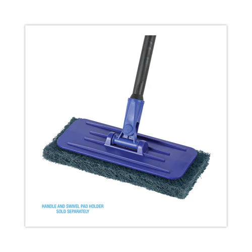 Medium-duty Scour Pad, 10 X 4.63, Blue, 20/carton - Image 2
