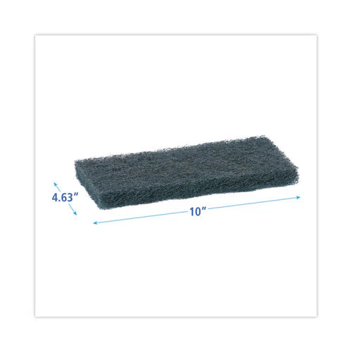 Medium-duty Scour Pad, 10 X 4.63, Blue, 20/carton - Image 3