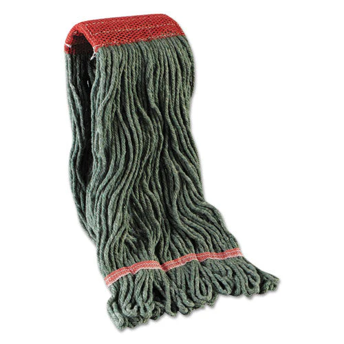 Mop Head, Premium Standard Head, Cotton/rayon Fiber, Large, Blue, 12/carton - Image 1