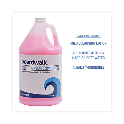 Mild Cleansing Pink Lotion Soap, Cherry Scent, Liquid, 1 Gal Bottle, 4/carton - Image 2