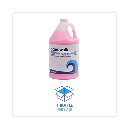 Mild Cleansing Pink Lotion Soap, Cherry Scent, Liquid, 1 Gal Bottle - Image 3