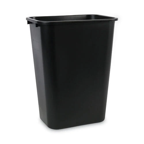 Soft-sided Wastebasket, 41 Qt, Plastic, Black - Image 3