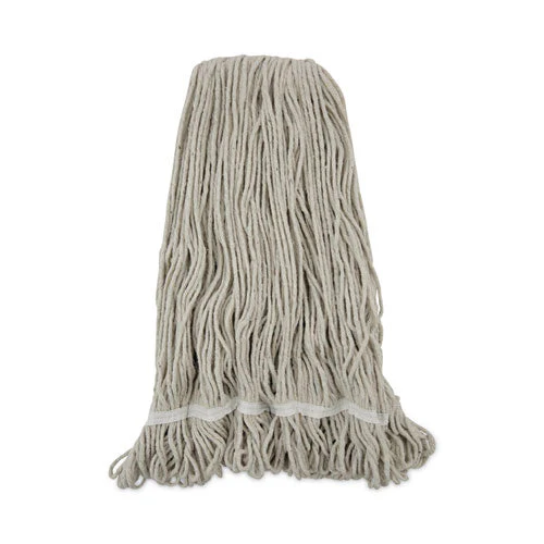 Pro Loop Web/tailband Wet Mop Head, Cotton, 24oz, White, 12/carton - Image 1