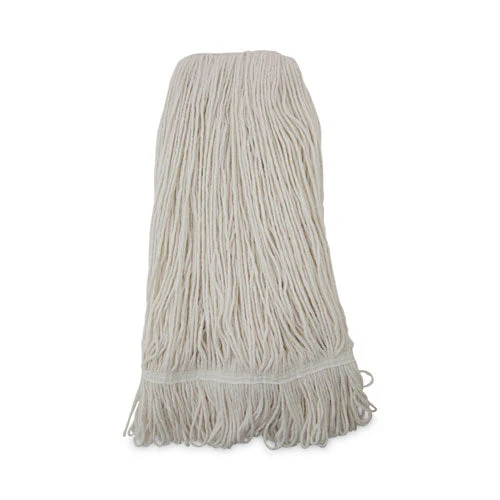 Pro Loop Web/tailband Wet Mop Head, Rayon, 24oz, White, 12/carton - Image 1
