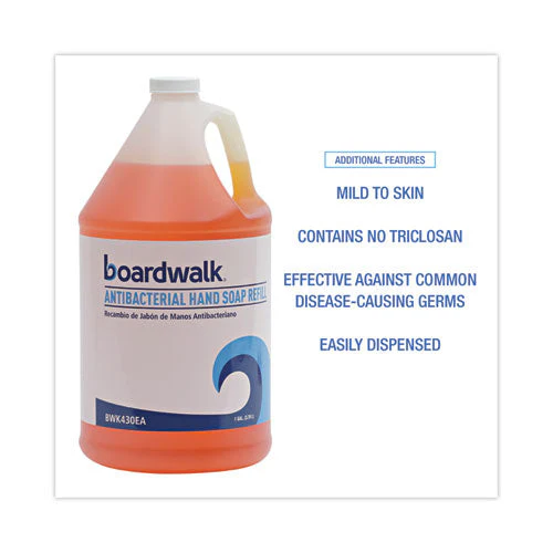 Antibacterial Liquid Soap, Clean Scent, 1 Gal Bottle, 4/carton - Image 3