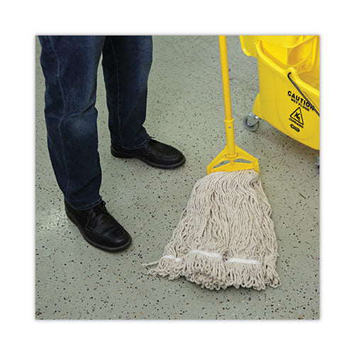 Mop Head, Pro Loop Web/tailband, Premium Standard Head, Cotton, 32-oz., White - Image 3