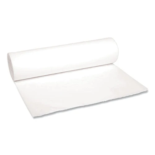 Low-density Waste Can Liners, 56 Gal, 0.6 Mil, 43" X 47", White, 25 Bags/roll, 4 Rolls/carton - Image 1