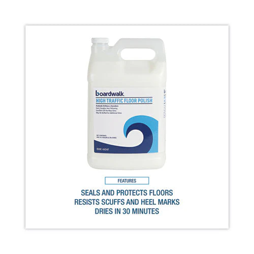 High Traffic Floor Polish, 1 Gal Bottle, 4/carton - Image 3