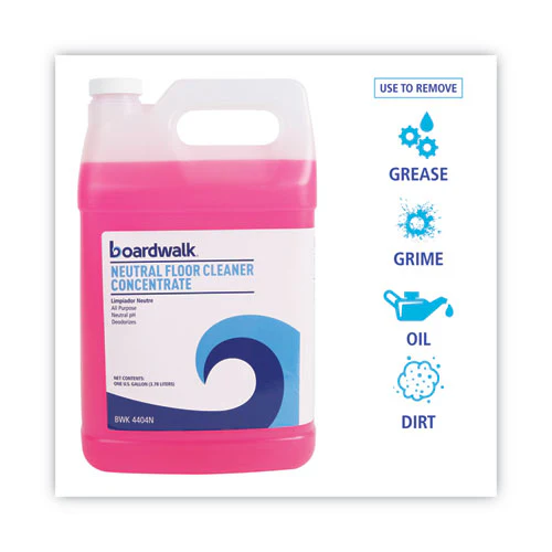 Neutral Floor Cleaner Concentrate, Lemon Scent, 1 Gal Bottle, 4/carton - Image 3
