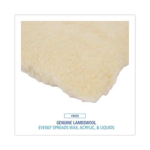 Mop Head, Finish Applicator, Lambswool, 16-inch, White - Image 3