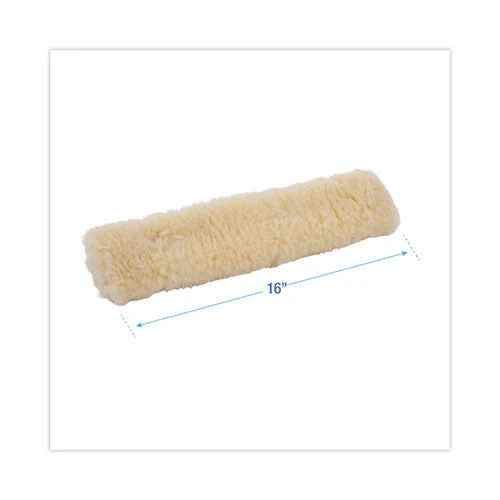 Mop Head, Finish Applicator, Lambswool, 16-inch, White - Image 2