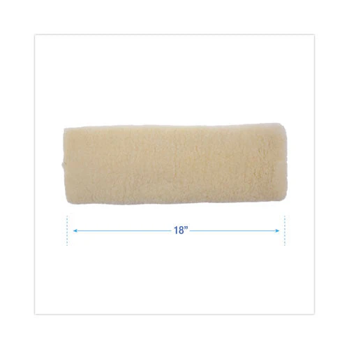 Mop Head, Applicator Refill Pad, Lambswool, 18-inch, White - Image 3